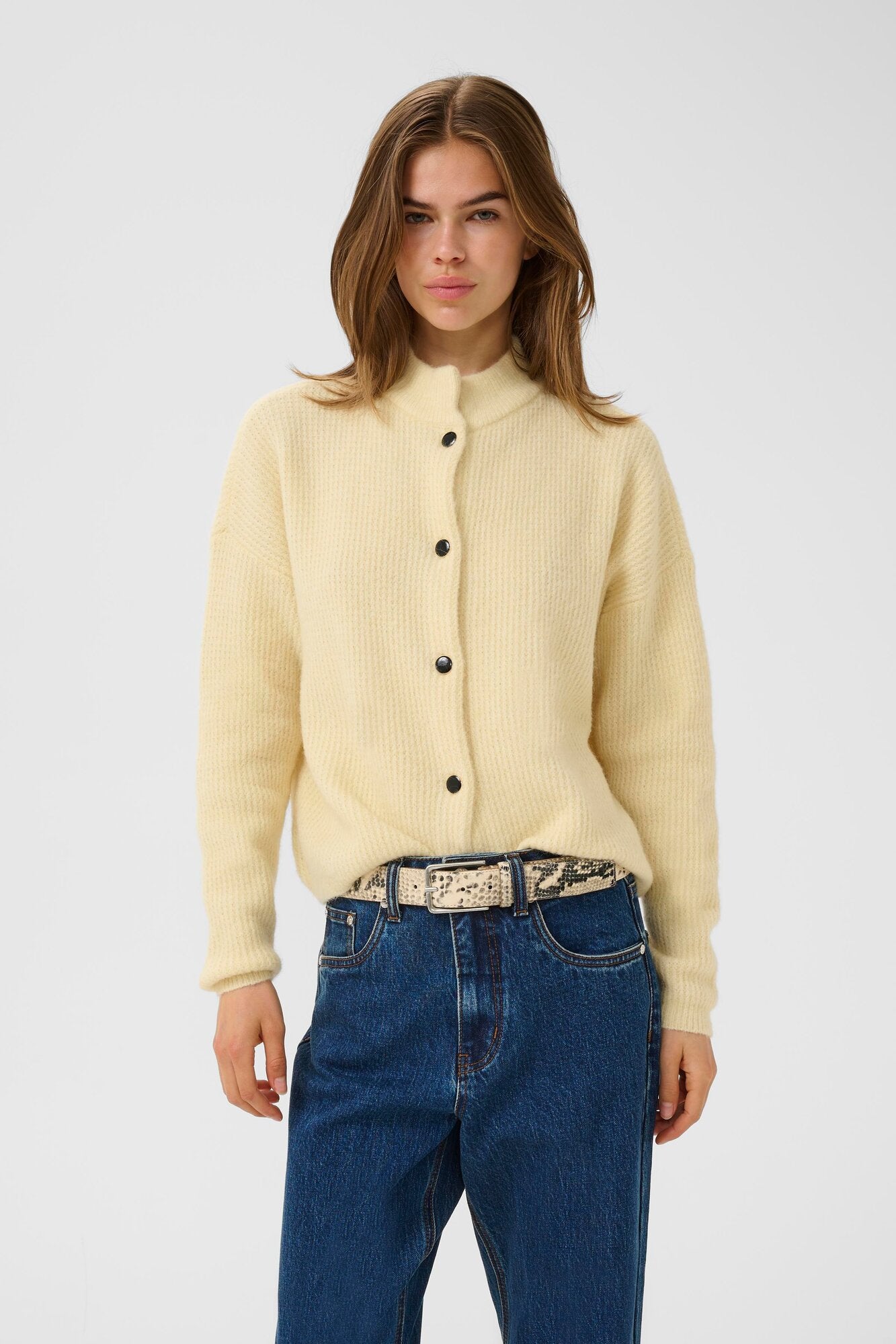 AlphaGZ kort cardigan - Frozen Dew Mélange